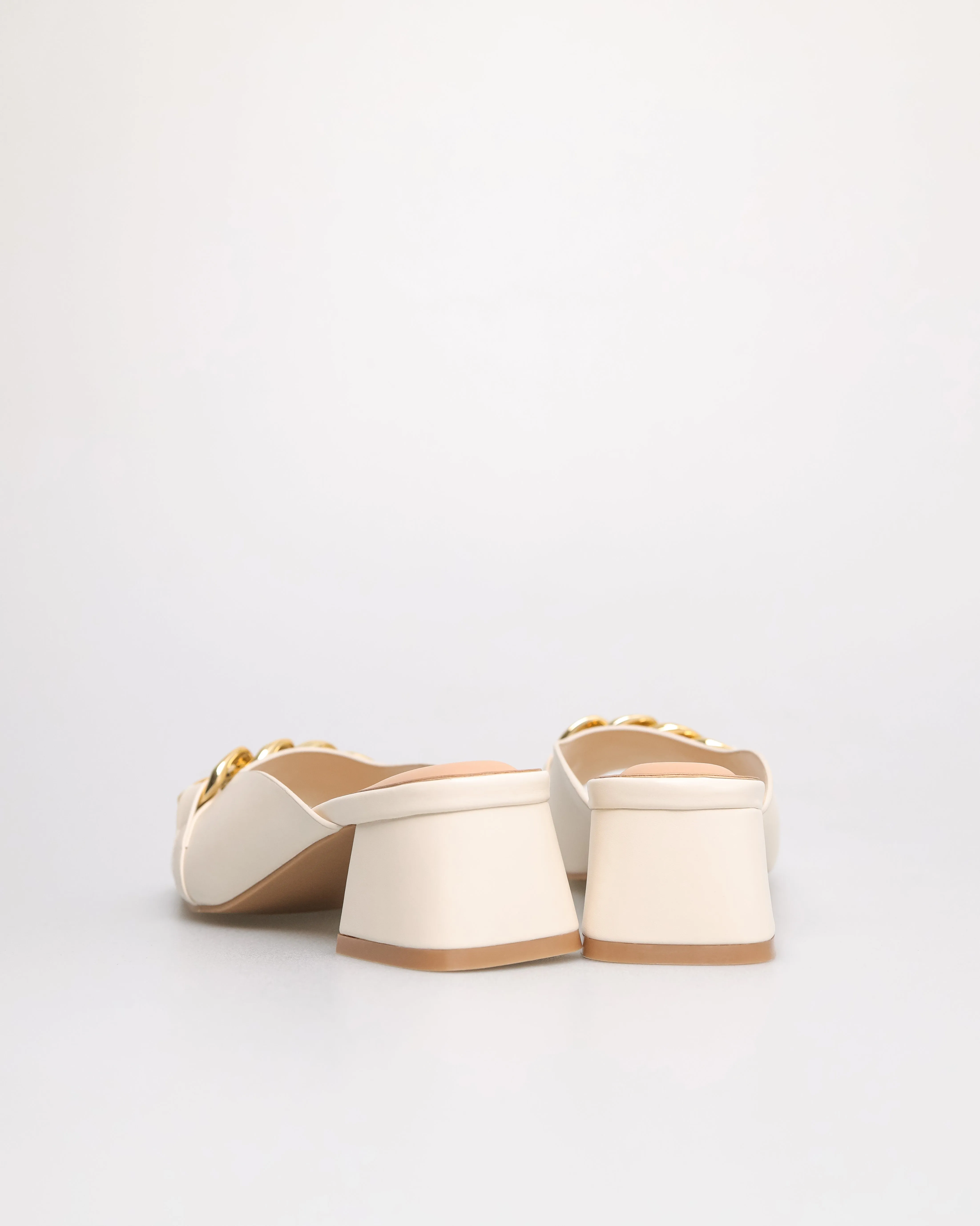 Tomaz YX179 Ladies Gold Buckle Heels