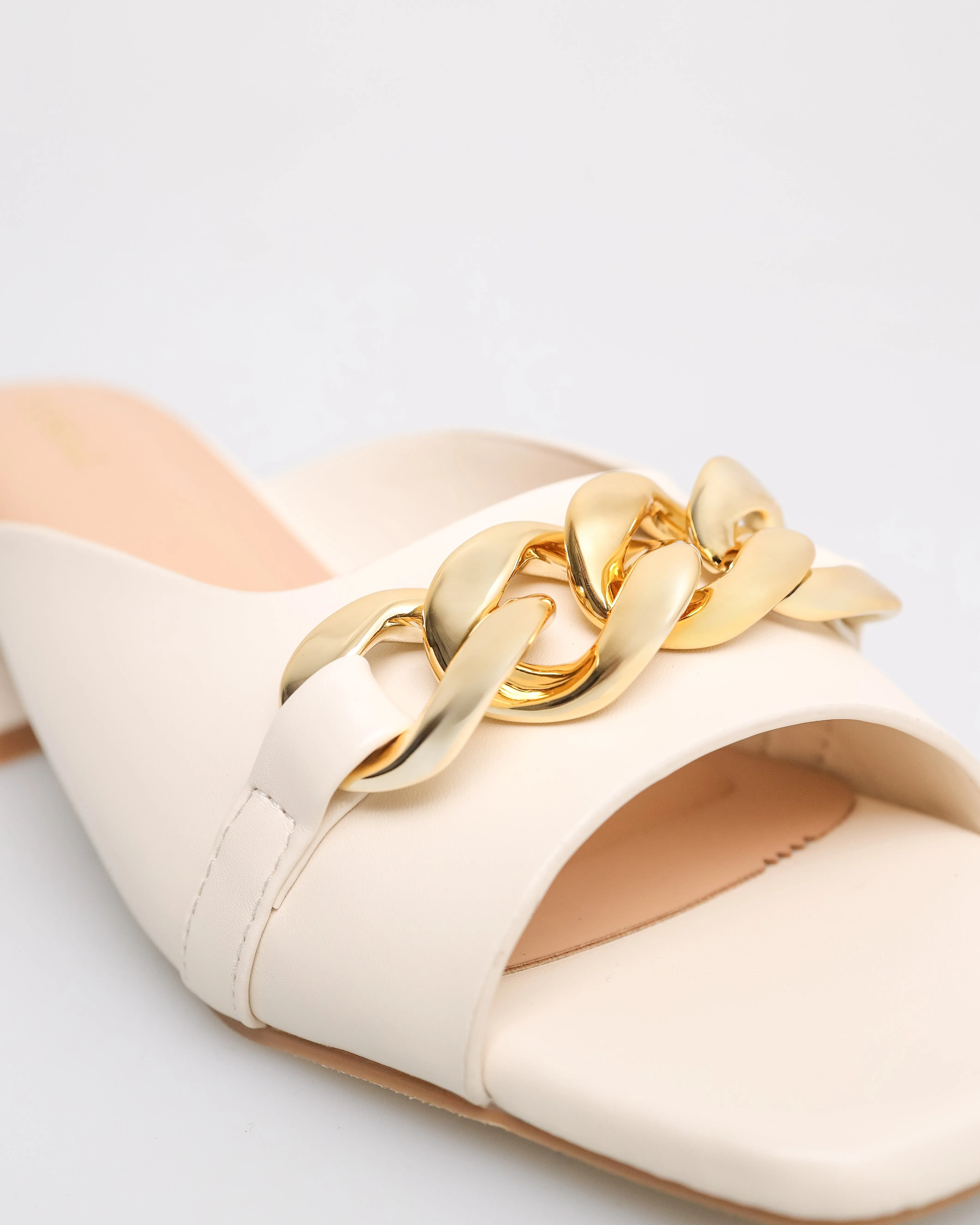 Tomaz YX179 Ladies Gold Buckle Heels