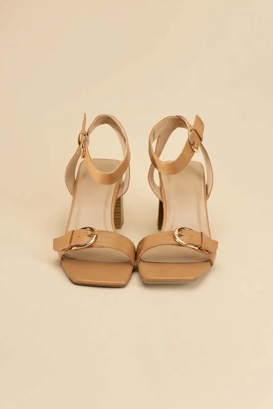 TREATY-S Buckle Sandal Heel