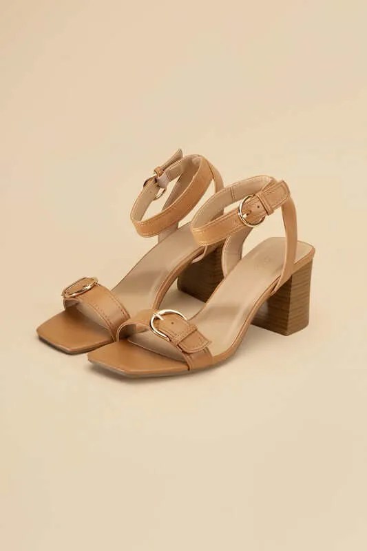 TREATY-S Buckle Sandal Heel