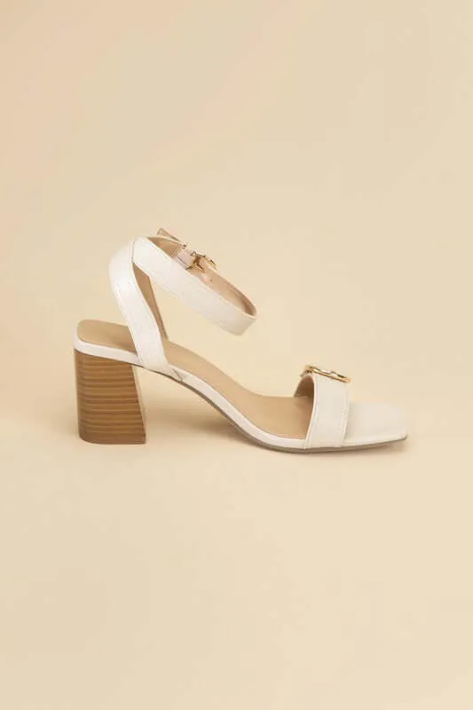 TREATY-S Buckle Sandal Heel