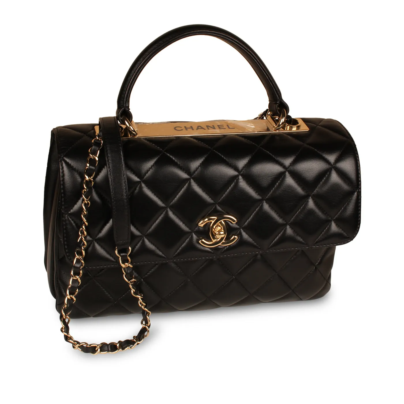 Trendy CC Flap Bag - Medium Black