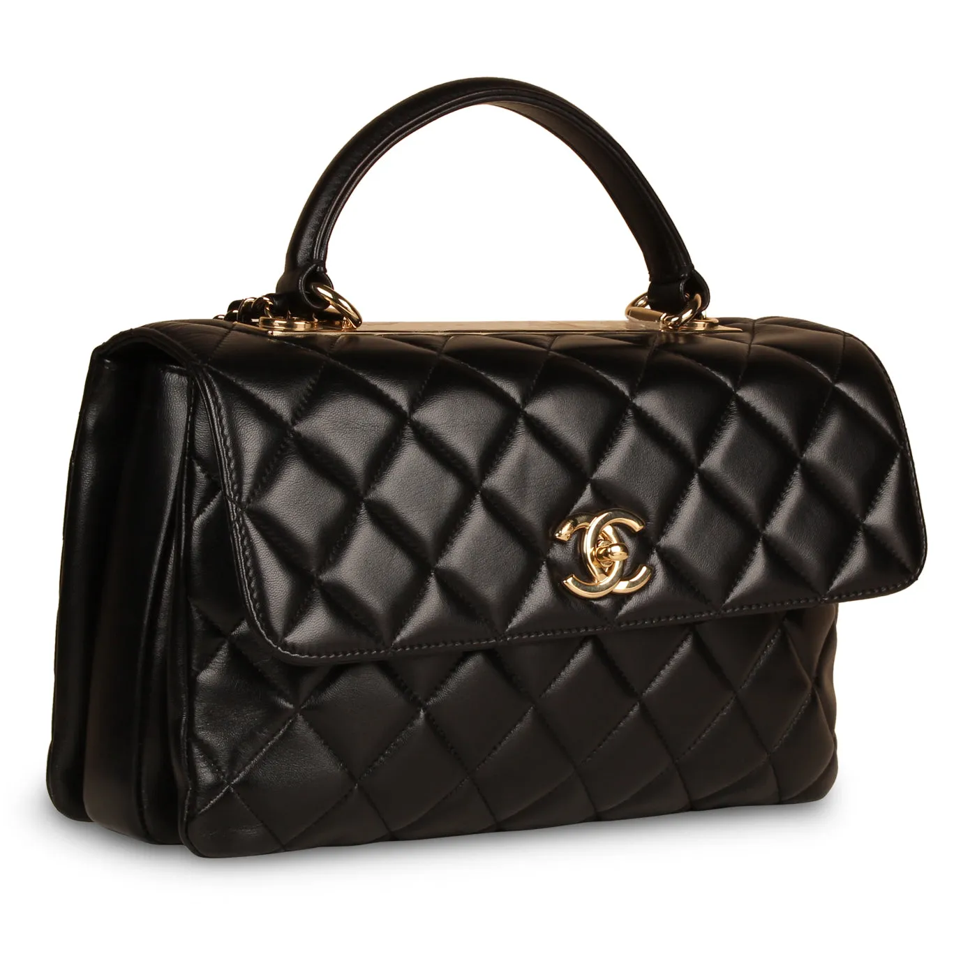 Trendy CC Flap Bag - Medium Black