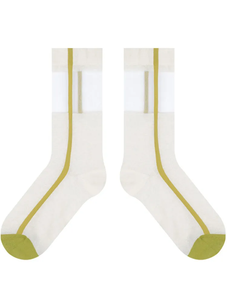 Ultra-Thin Sheer Crystal Glass Silk Socks