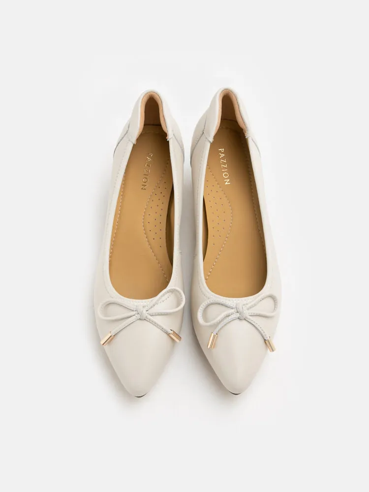 Una Ribbon Low Block Heels