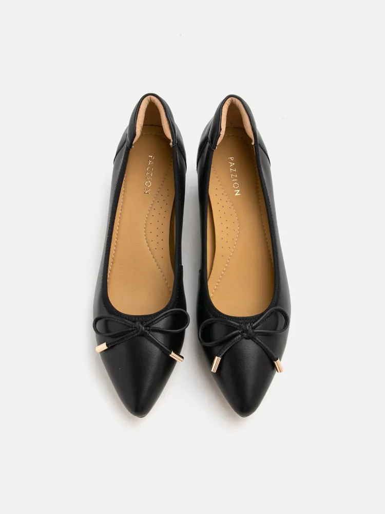 Una Ribbon Low Block Heels