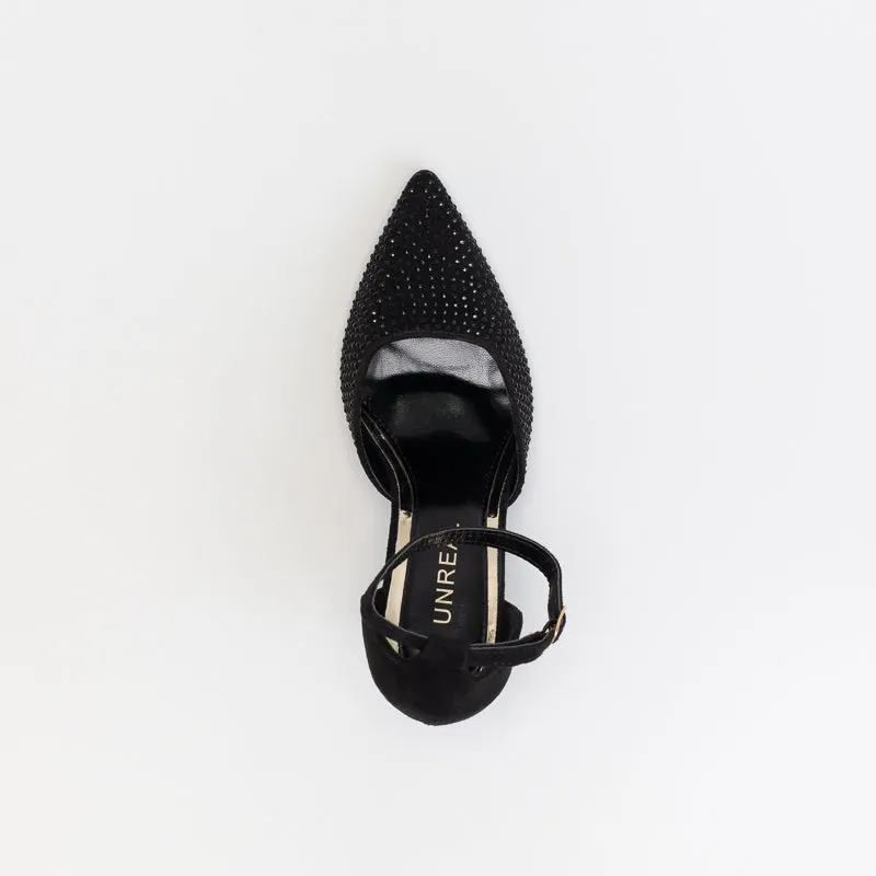 Unreal Women Diamante Ankle Strap Court _ 148311