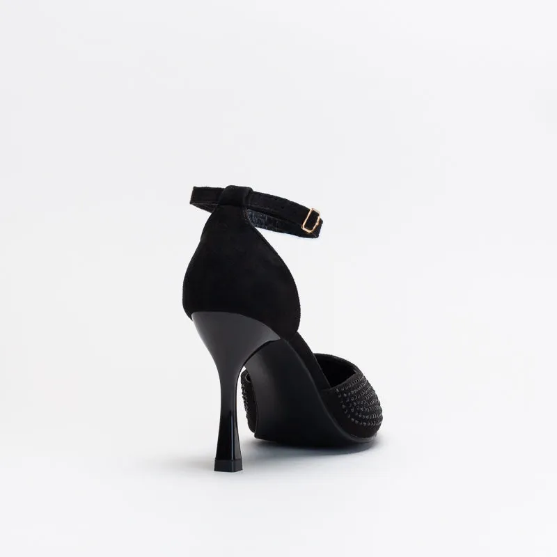 Unreal Women Diamante Ankle Strap Court _ 148311