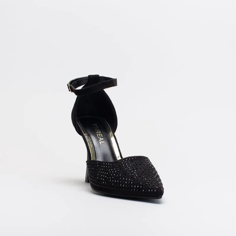 Unreal Women Diamante Ankle Strap Court _ 148311