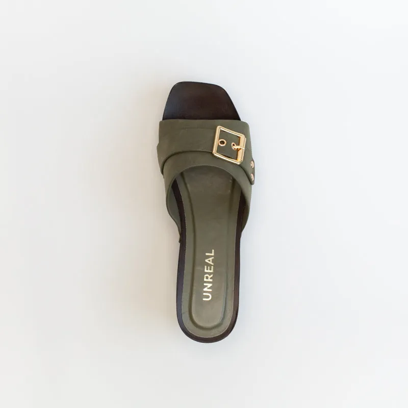 Unreal Women Wood Platform Sandal _ 150873