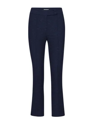 Veronica Beard Dell Jacquard Pant in Navy