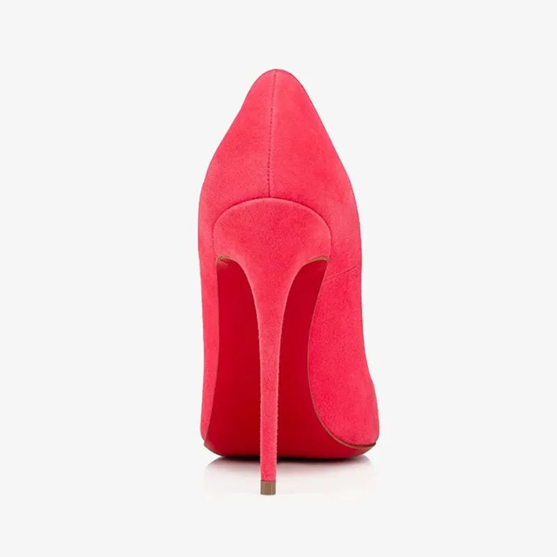 Versatile Pink Suede Pointy Pump