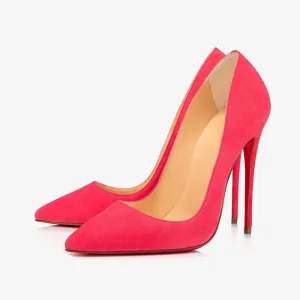Versatile Pink Suede Pointy Pump