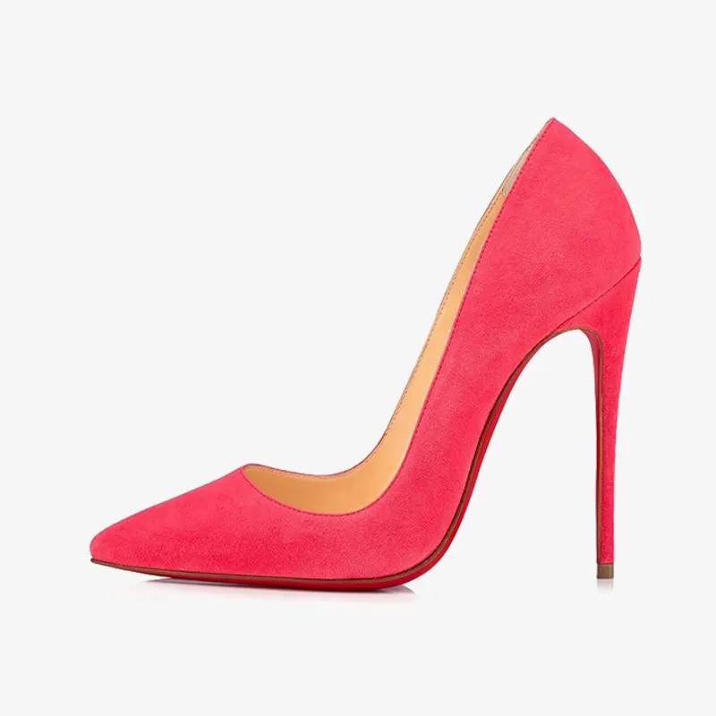 Versatile Pink Suede Pointy Pump