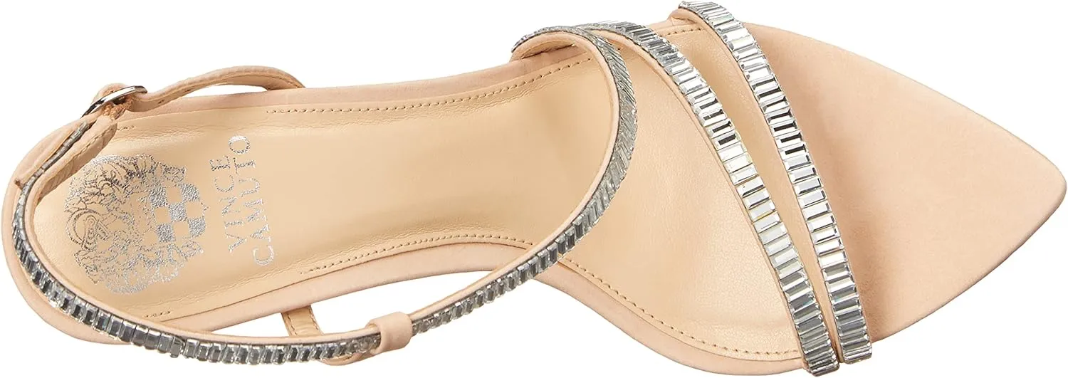 Vince Camuto Women's Footwear Antinie Crystal Strap High Heel Heeled Sandal