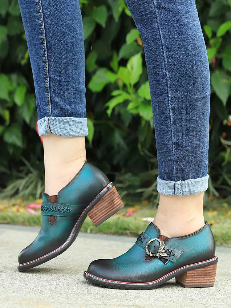 Vintage Handmade Leather Fashion Shoes