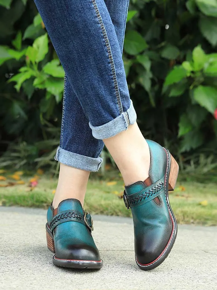 Vintage Handmade Leather Fashion Shoes