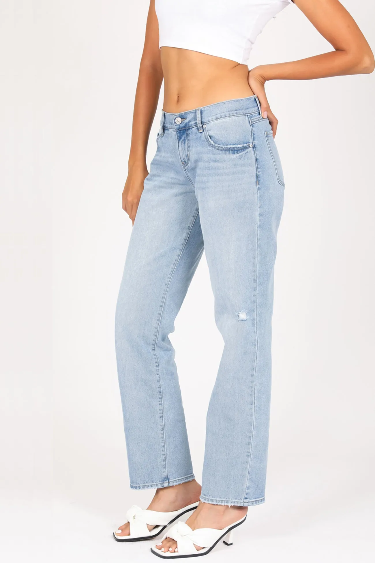 Vintage Reunion Low Rise Baggy Jeans - Nostalgic Light