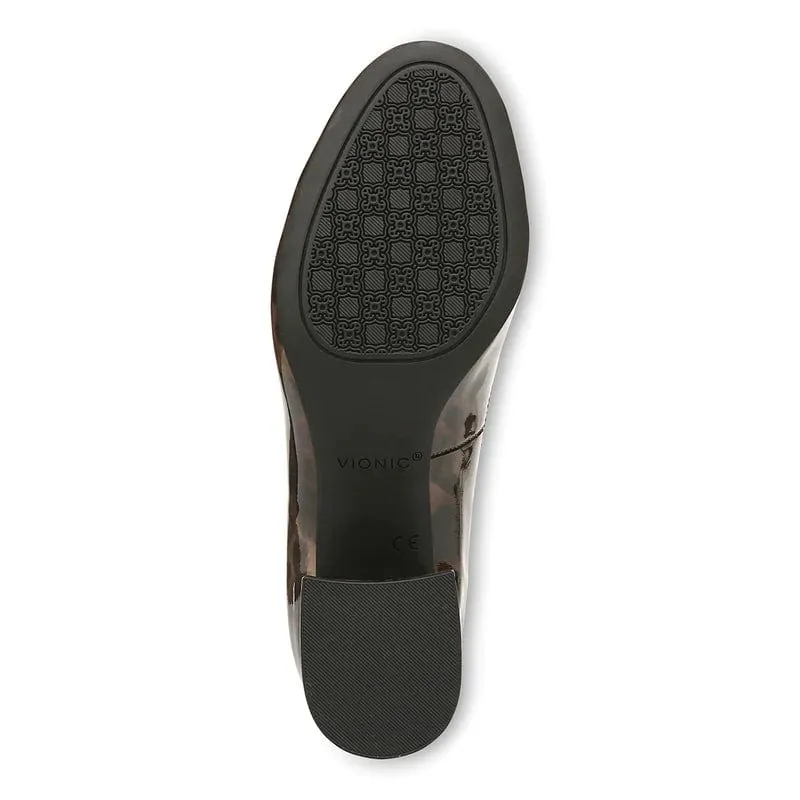 Vionic Women's Carmel Pumps- Patent Leopard