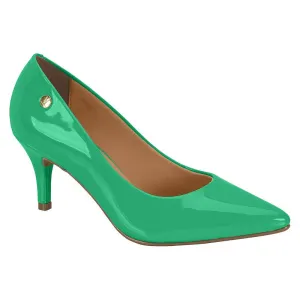 Vizzano 1185-702 Pointy Toe Pump in Green Pine Patent