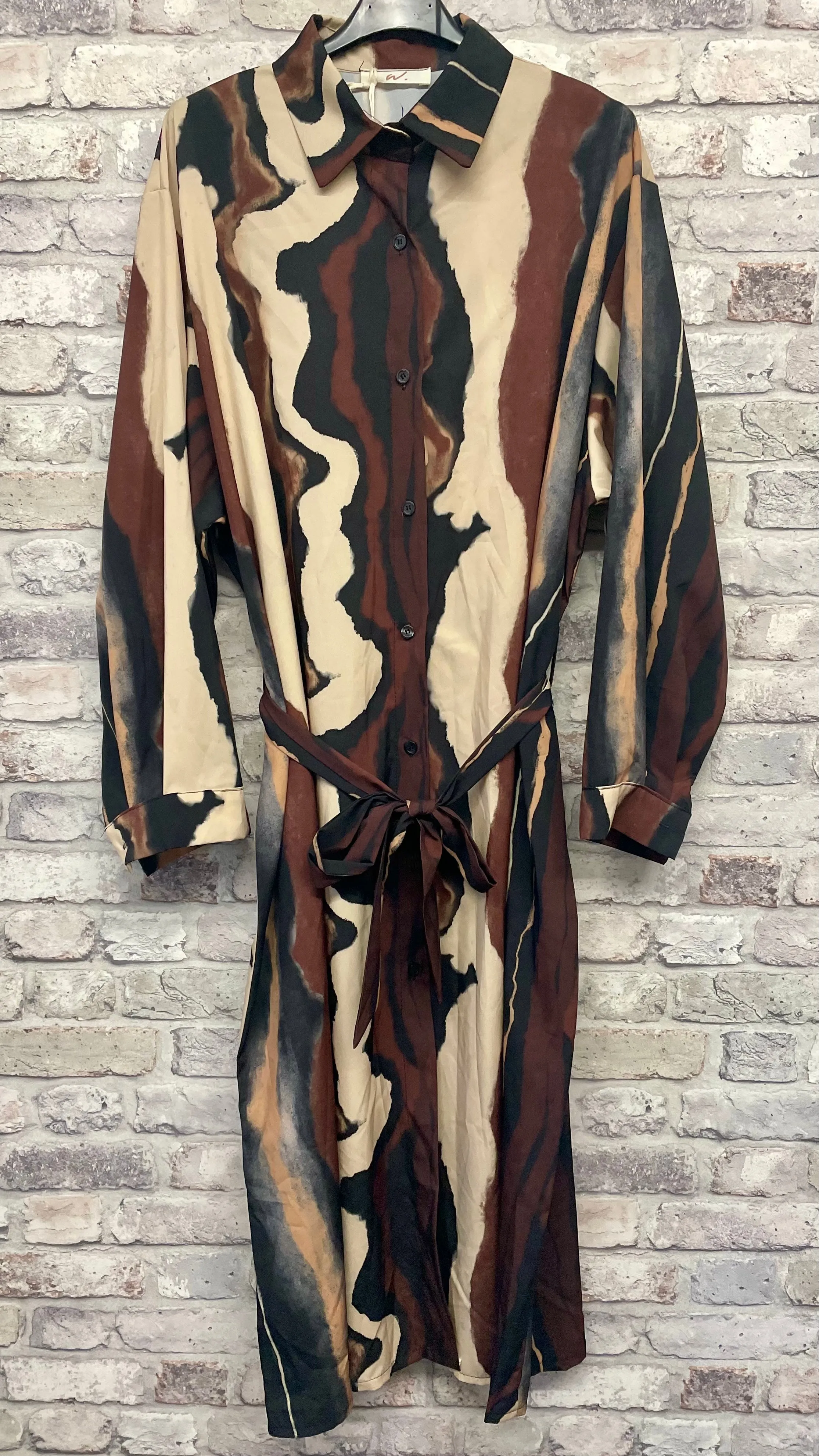 Wave Shirt Dress