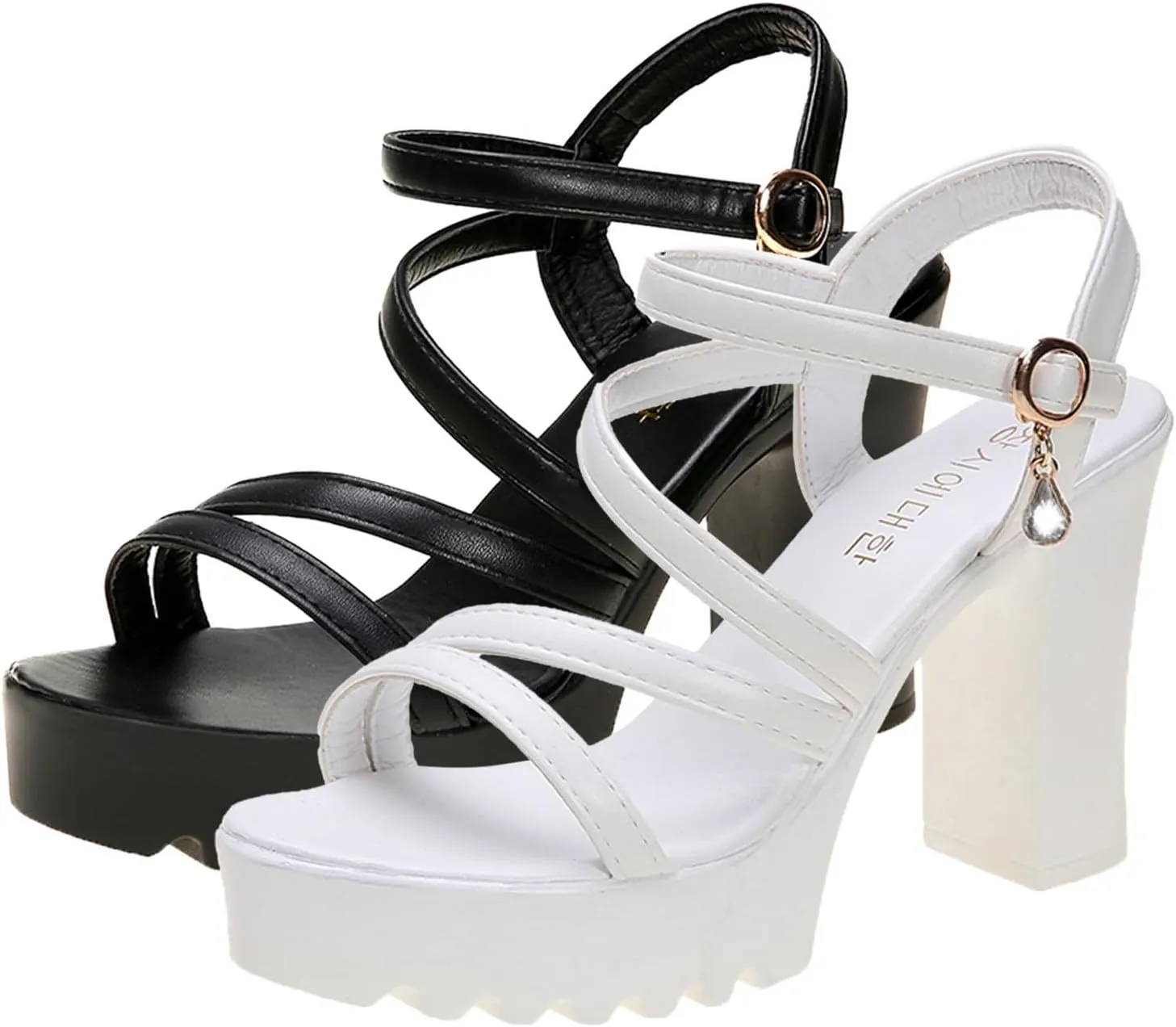 Women Heels Ankle Strap High Heel Sandals for Women Heels Women's High Heels Ankle Strap Stilettos Sandals