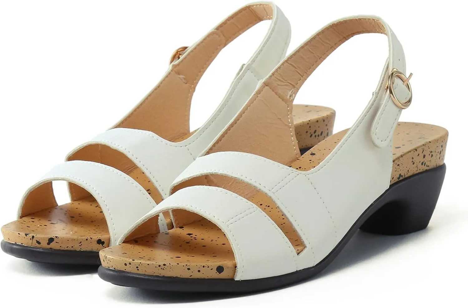 Women Sandals For Women Elegant Comfortable Open Toe Low Chunky Heel Wedding Sandals