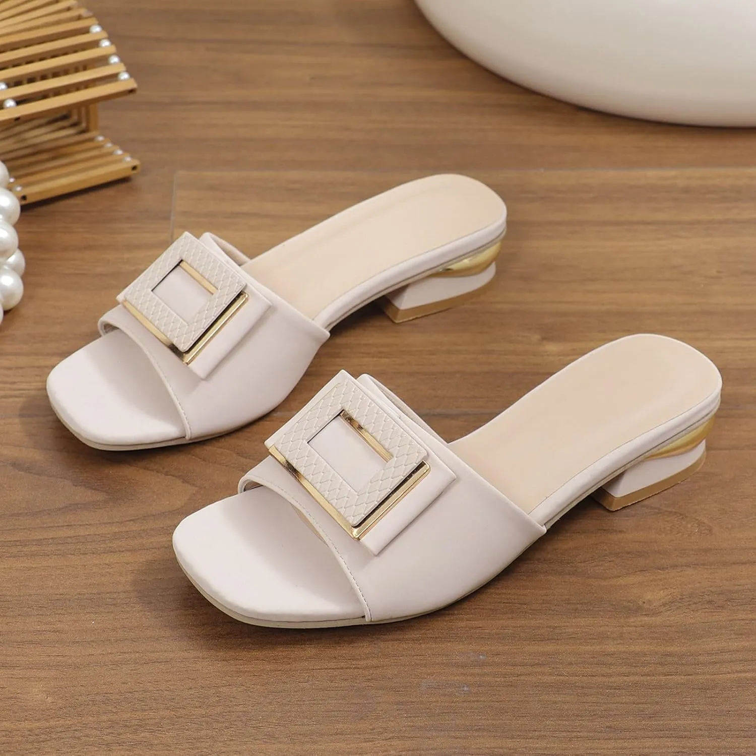 Women's Boho Casual Flat Sandals 2025 Comfortable Fashion Beach Open Toe Summer Slip On Daily Shoes Dress Block Heel Dress Sandals for Outdoor Wedding