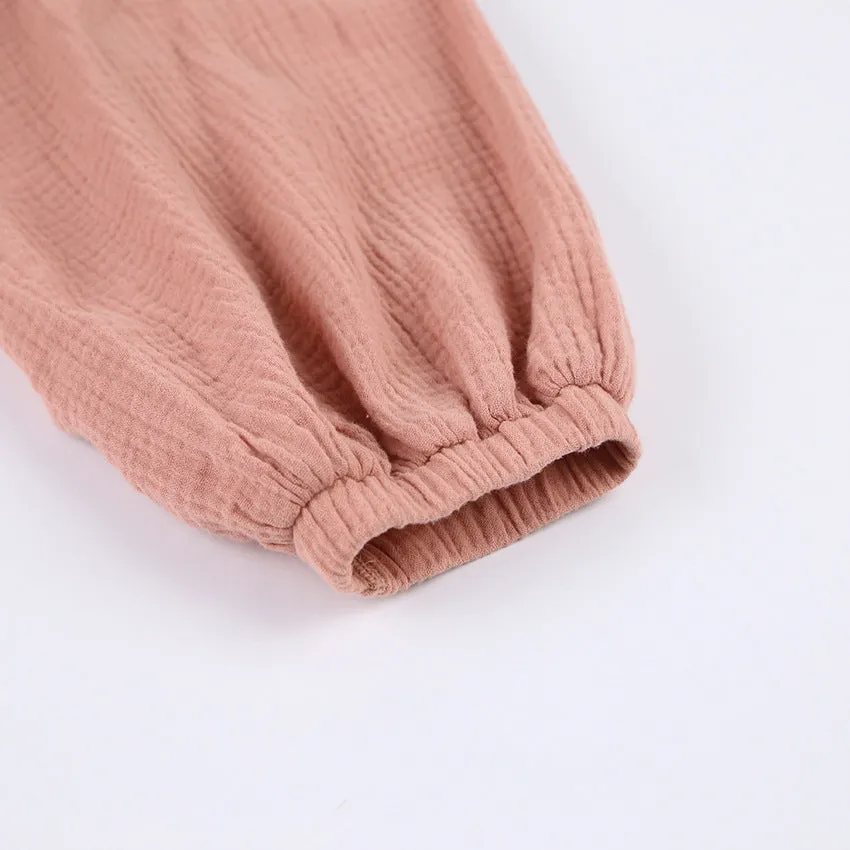 Women's Cotton Gauze Simple Casual Robe
