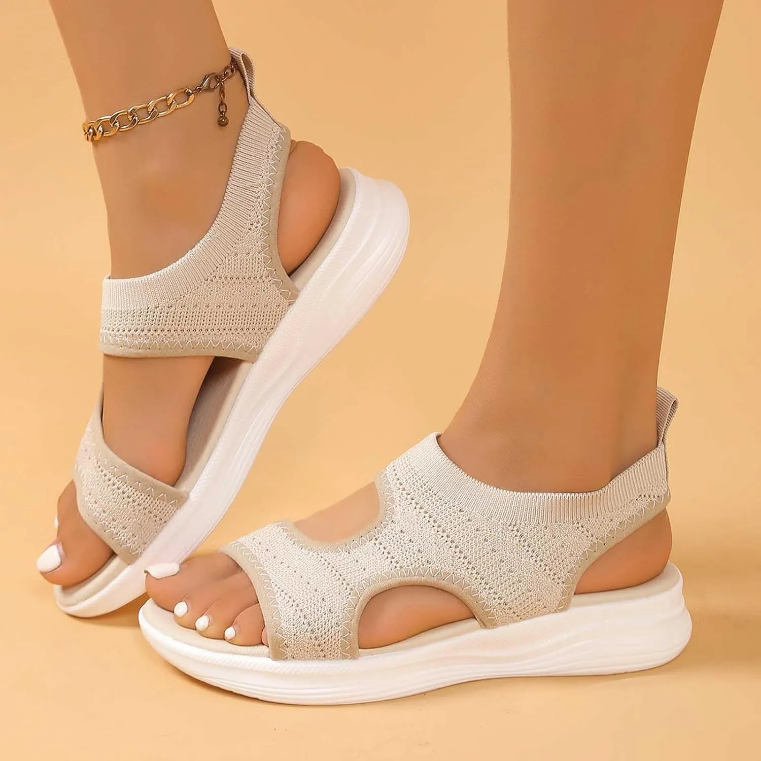 Womens Espadrilles Sandals Walking Sports Athletic Sandals Comfortable Casual Outdoor Lightweight Summer Beach Water Shoes