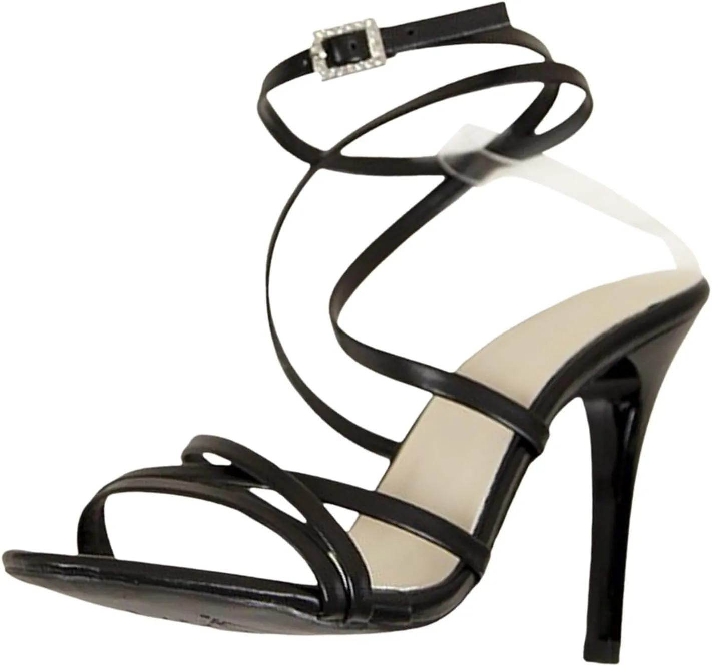 Women's Heels Chunky Block Strappy Square Open Toe Sandals Ankle Buckle Heeled Sandals Wedding Party Dress Shoes