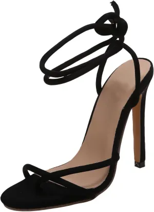 Women's Heels Chunky Block Strappy Square Open Toe Sandals Ankle Buckle Heeled Sandals Wedding Party Dress Shoes