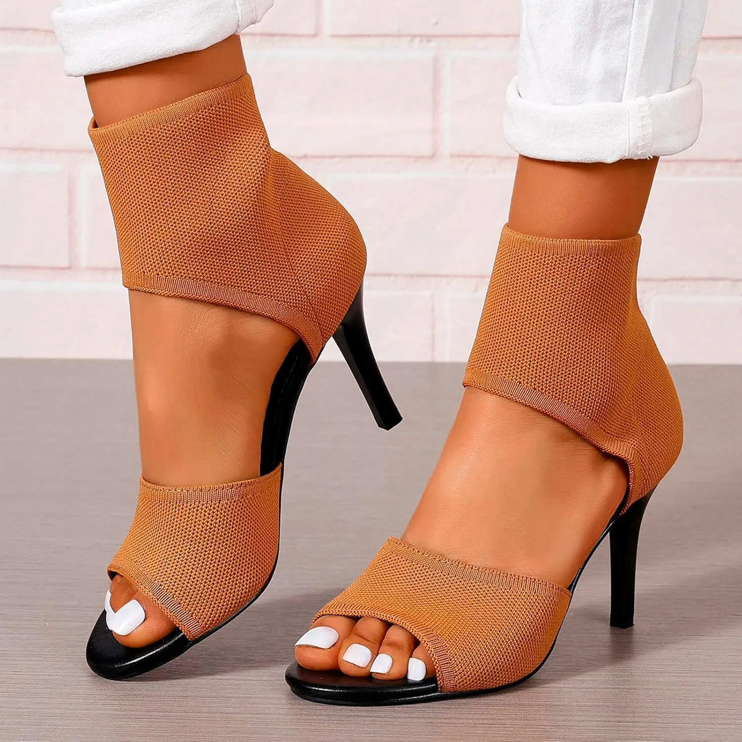 Women's Heels Pumps Toe Heels for Women Sexy 3 Inches Stiletto High for Women Dressy Slip On Comfortable Wide