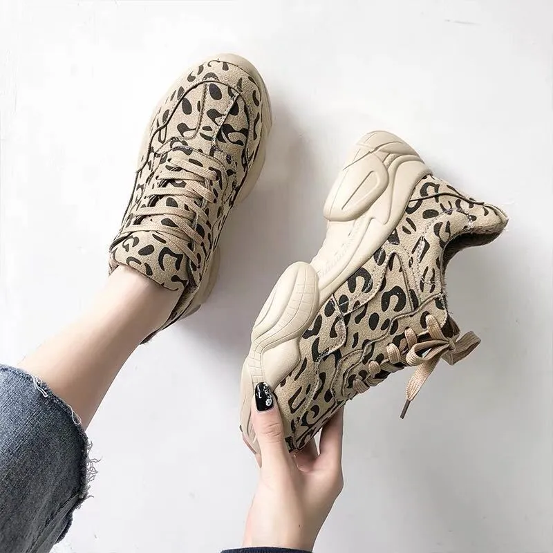 Women's Leopard Print Daddy Shoes