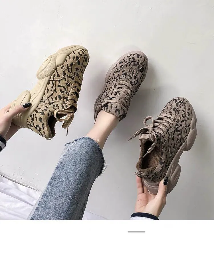Women's Leopard Print Daddy Shoes