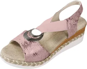 Womens Platform Wedge Sandals Open Toe Slingback Arch Support Platform Sandals for Women Dressy Summer Casual Heels Comfortable Walking Beach Shoes