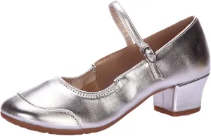 Women's Solid Color Full Sole Rubber Low Heel Thick Heel Dance Shoes Sandals Slides Women Adjustable Sandals