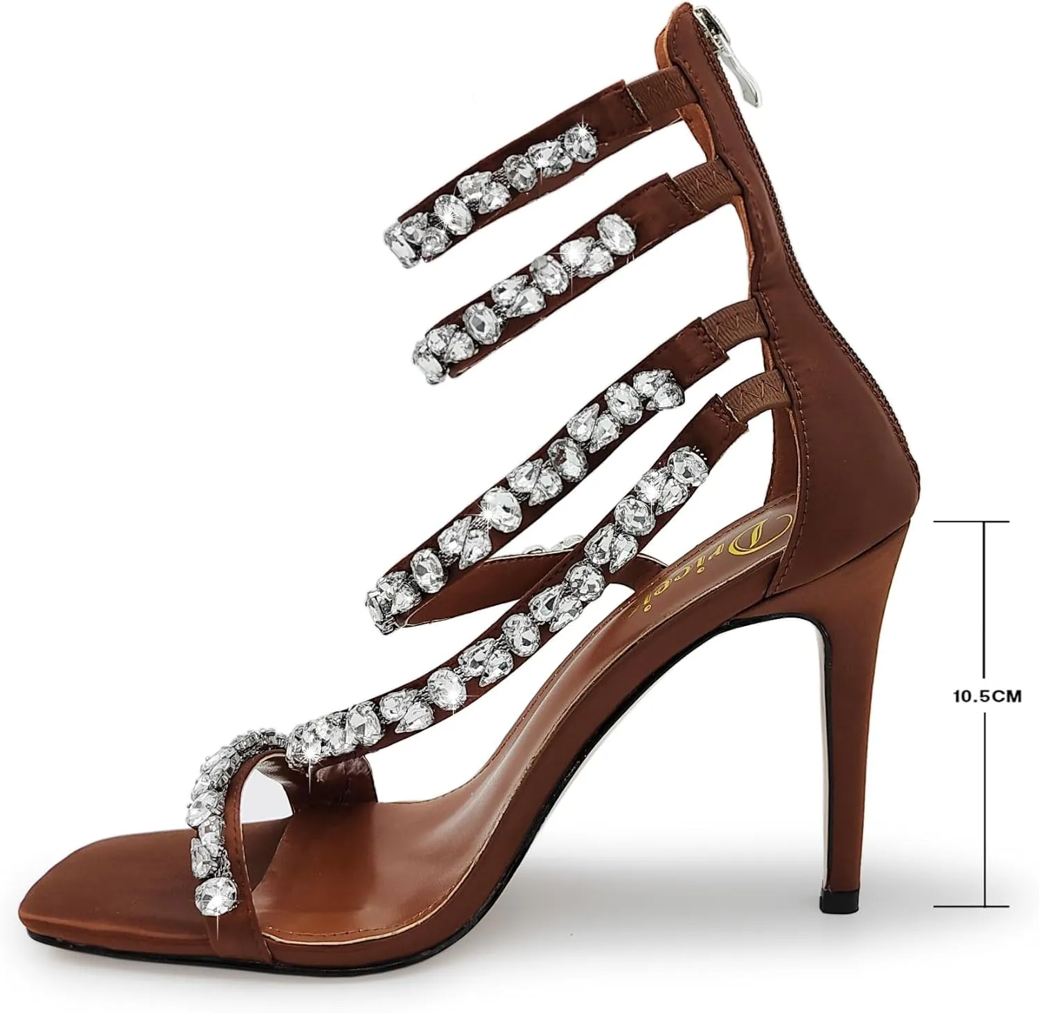 Womens Sparkling Rhinestone Stiletto High Heels Sandals Double Ankle Strap Sexy prom heels Wedding Party bridal heels