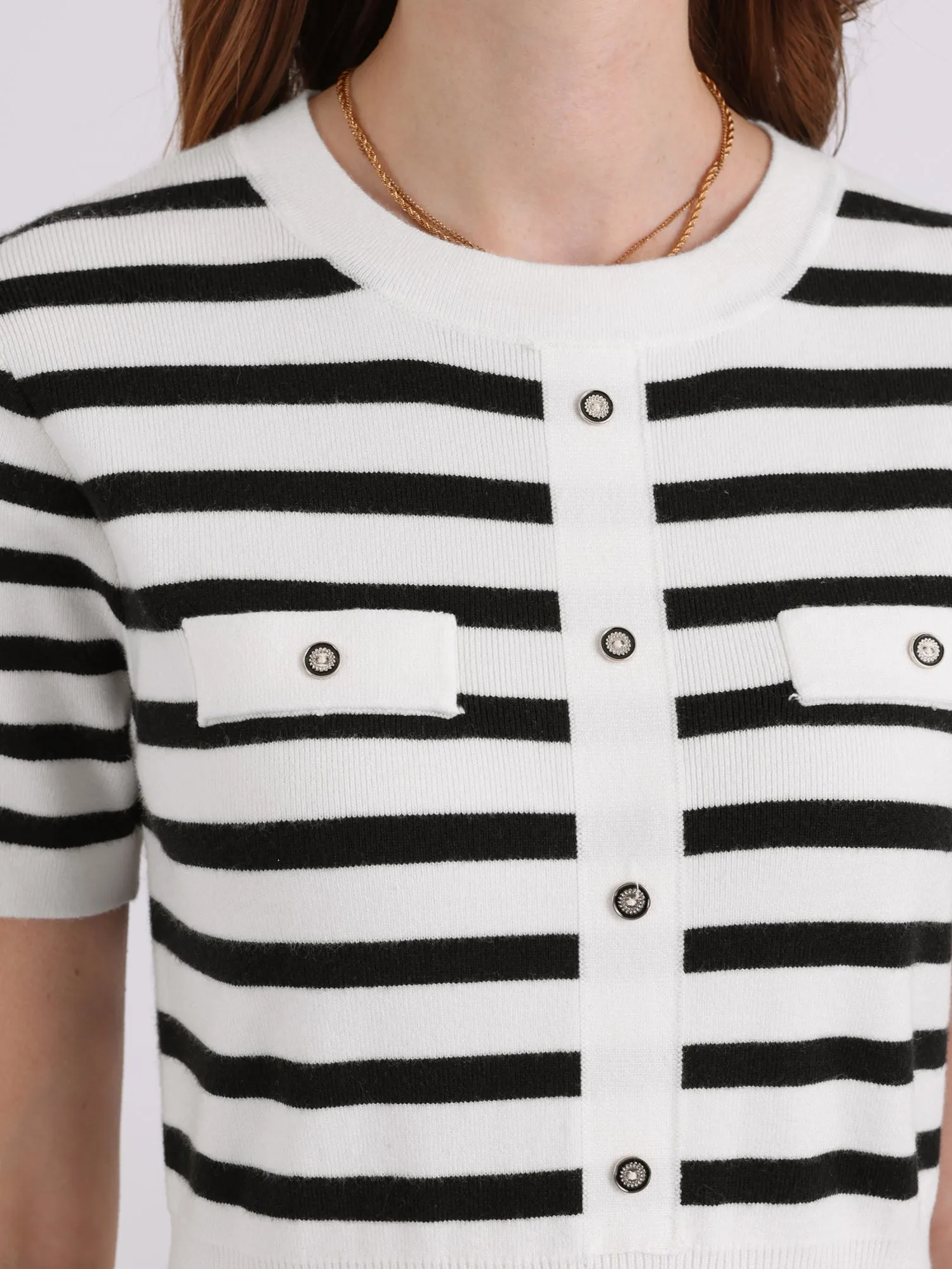 Women's Striped Sweater Dress Summer Short Sleeve Knit Flare Dresses