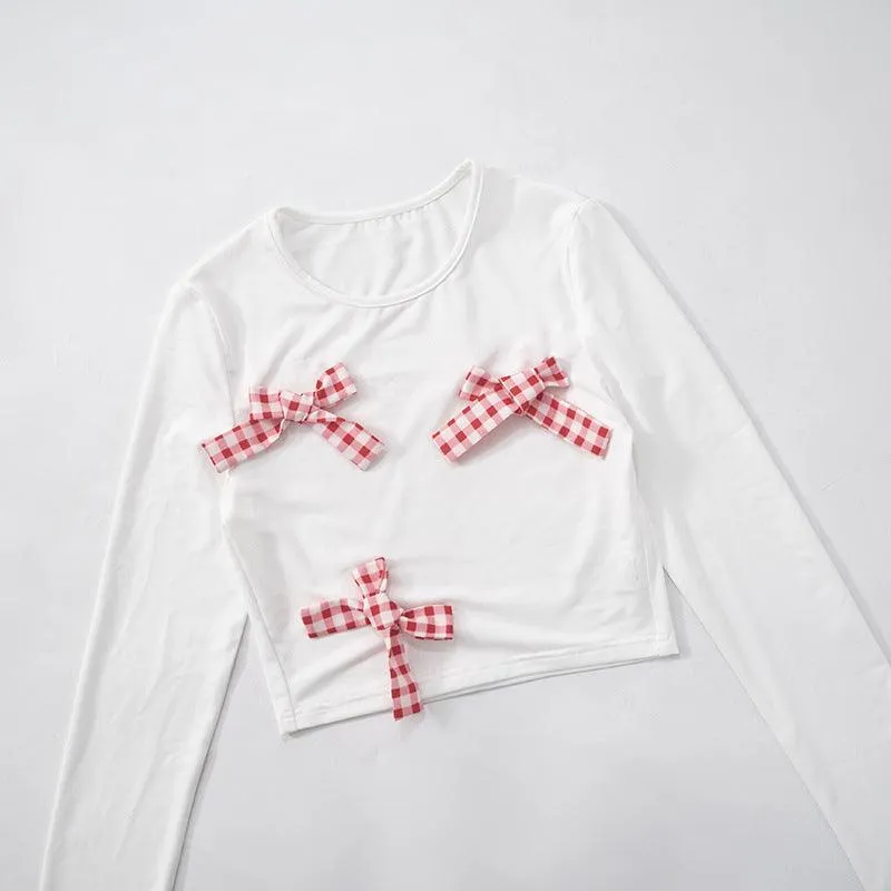 Women's Suit Set Cute Bow Decorative Plaid  – Stylish and Adorable