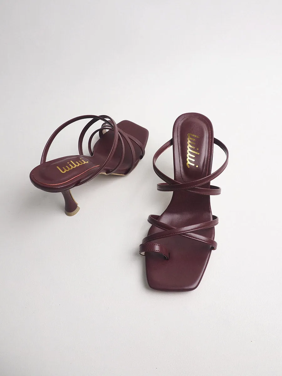 XANDRA toe-ring strappy sandals