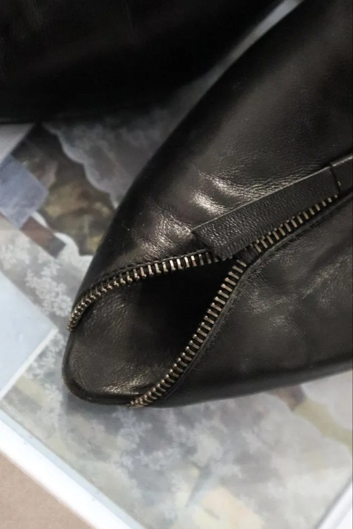 Yves Saint Laurent Zip Heels