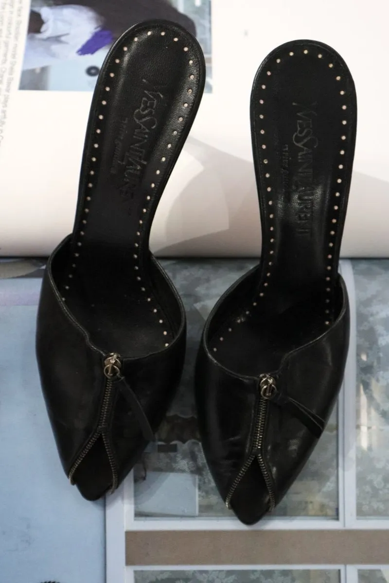 Yves Saint Laurent Zip Heels