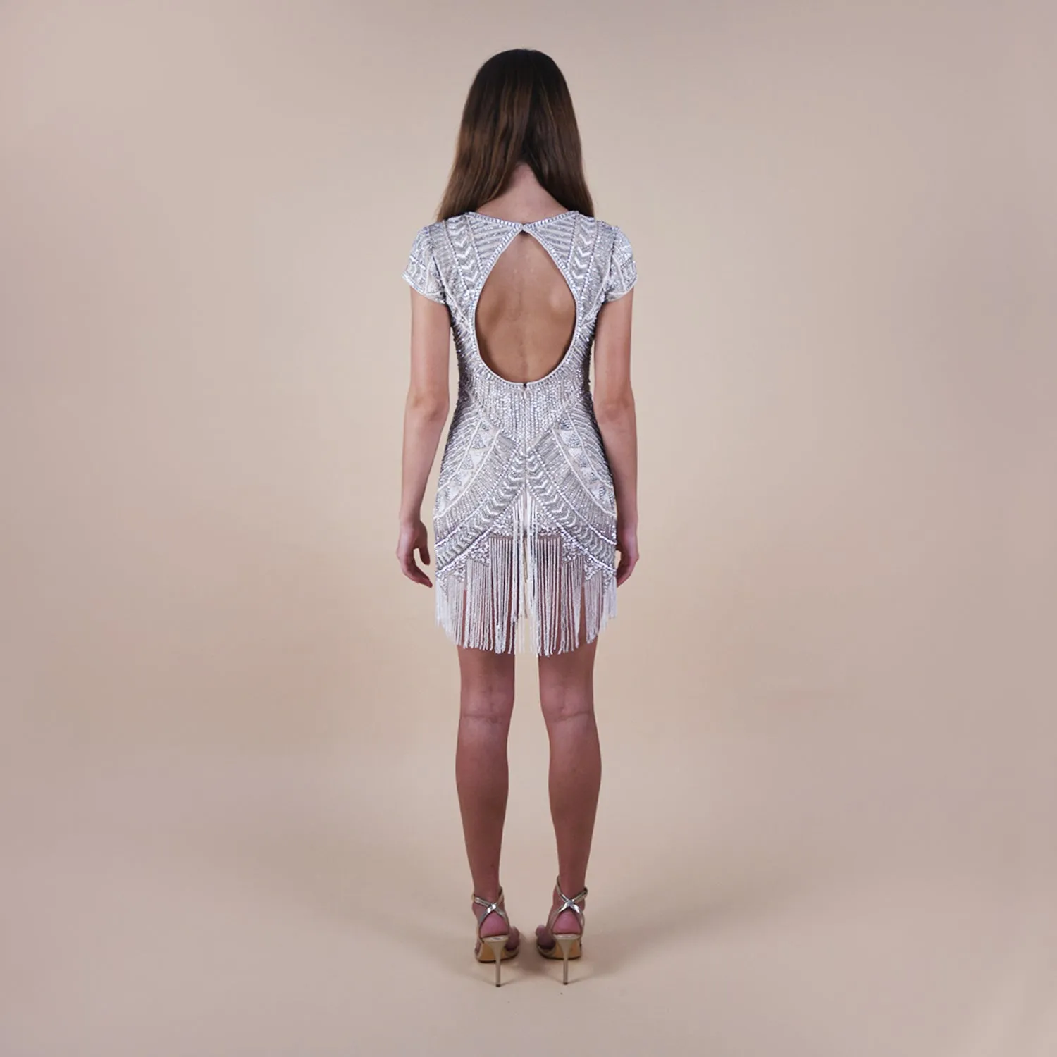 Zephyra Beaded Mini Dress
