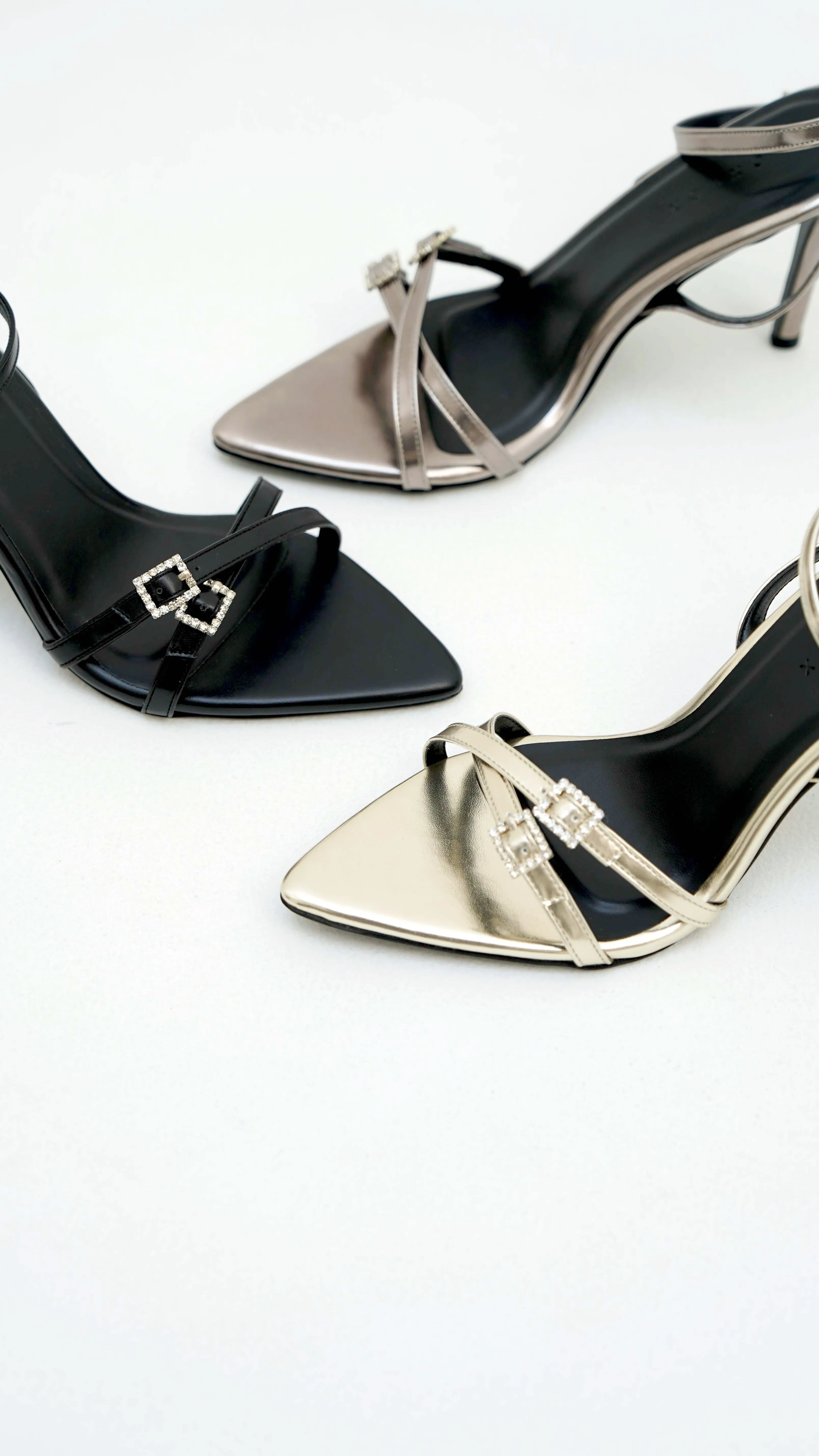 Zivva Heels in Silver