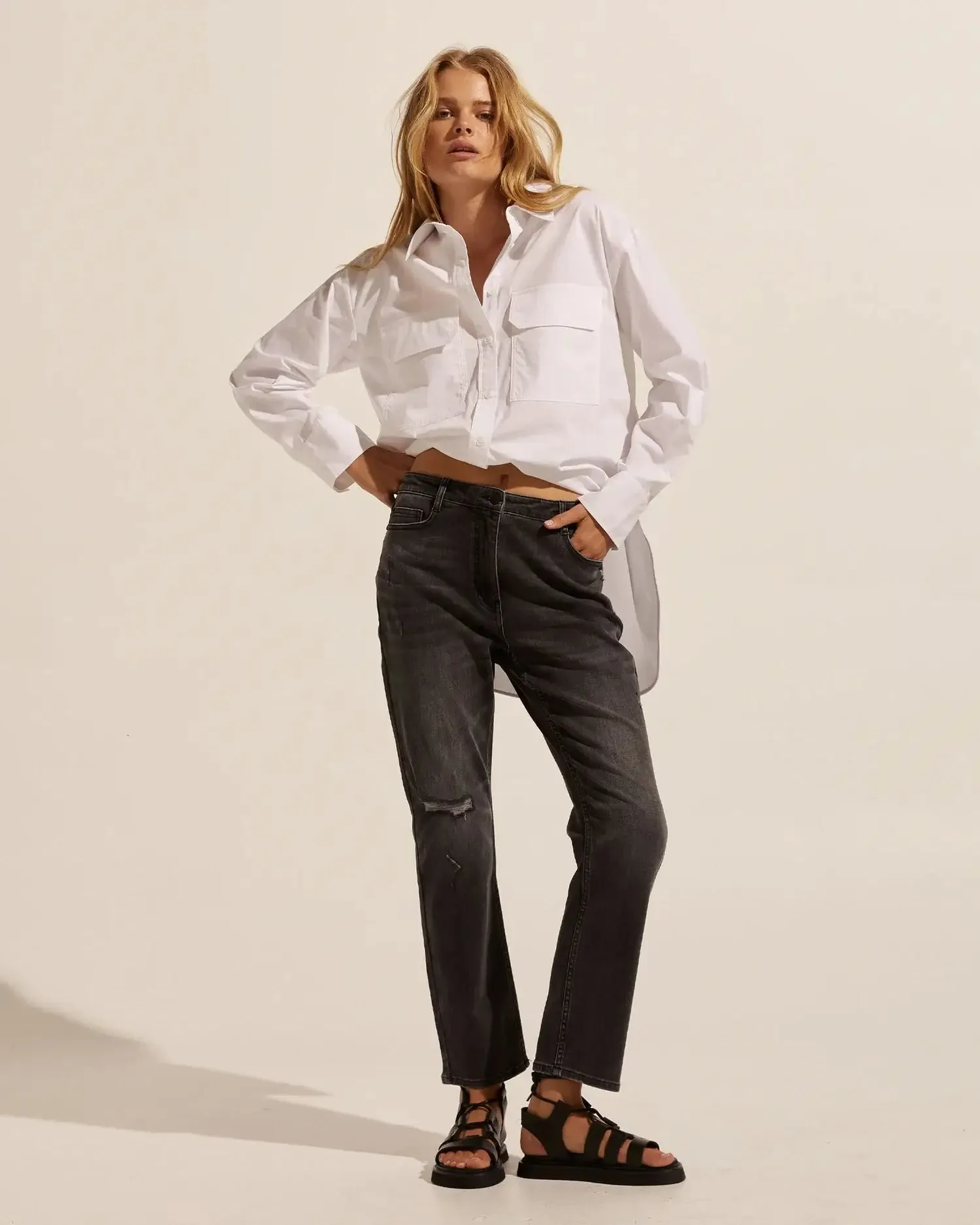 Zoe Kratzmann React Jeans - Distressed Black