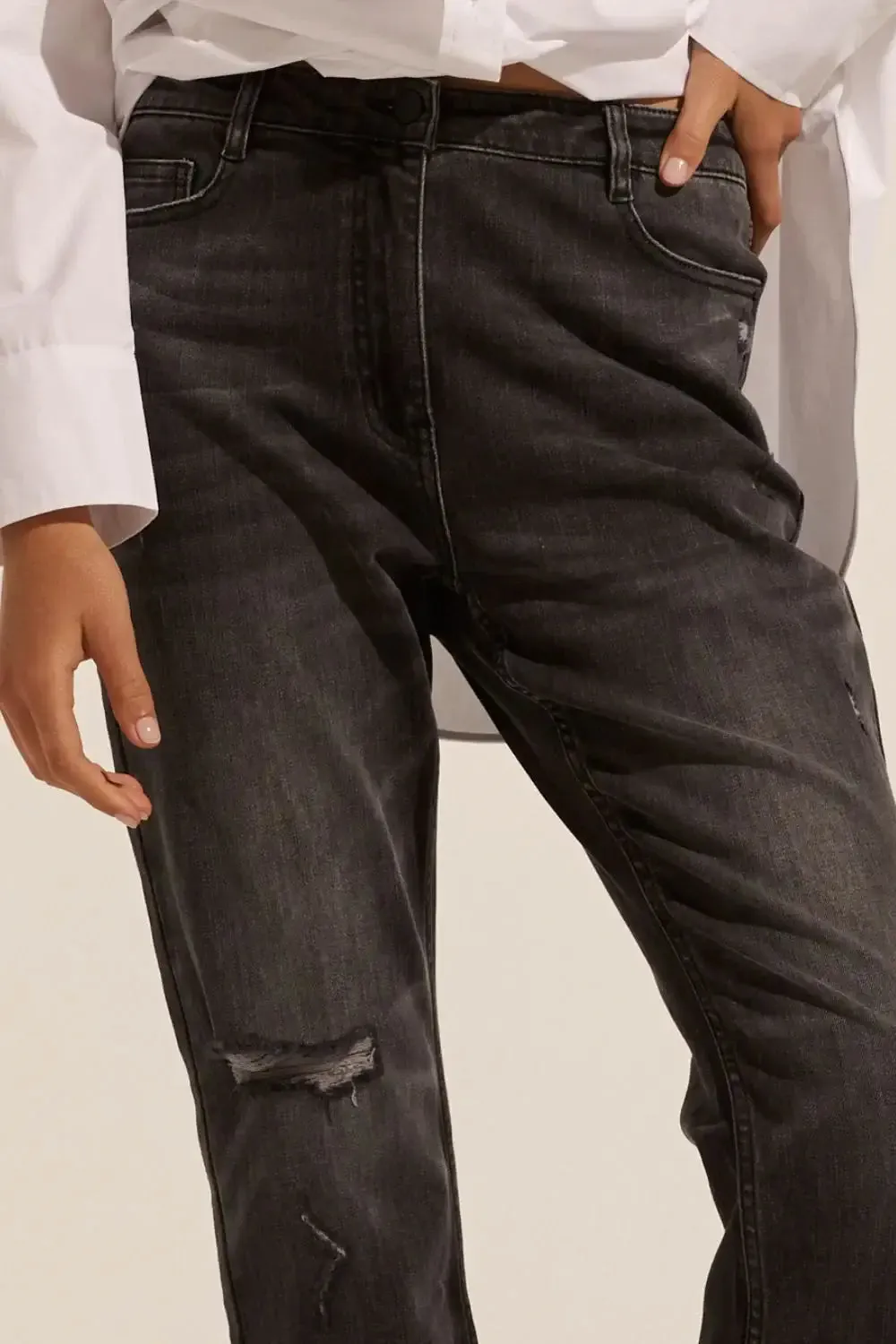 Zoe Kratzmann React Jeans - Distressed Black