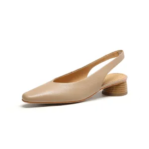 Zyra Low Heeled Slingbacks